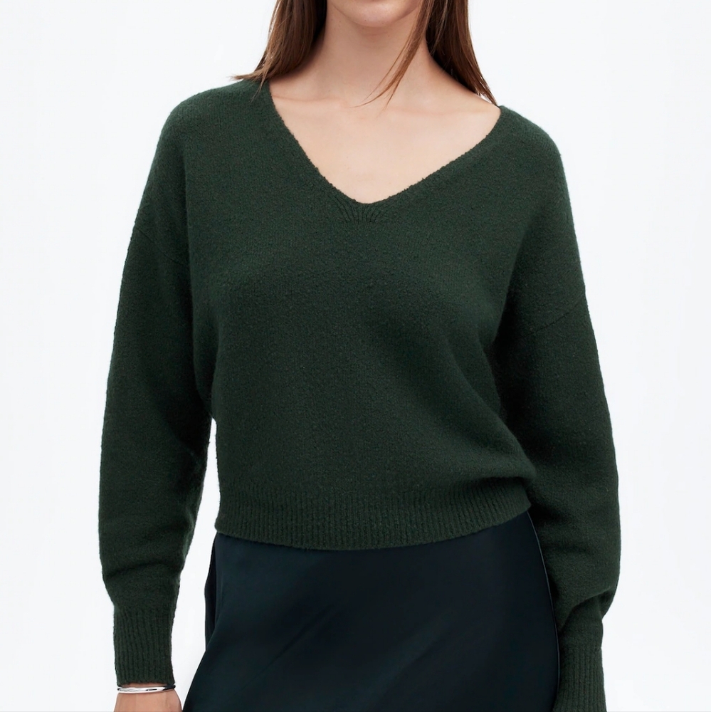 Madewell Wedged V-Neck Sweater